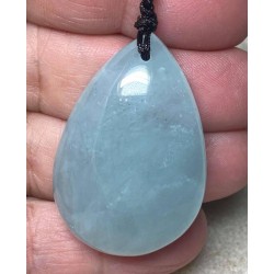 Aquamarine Gemstone Teardrop Pendant 05